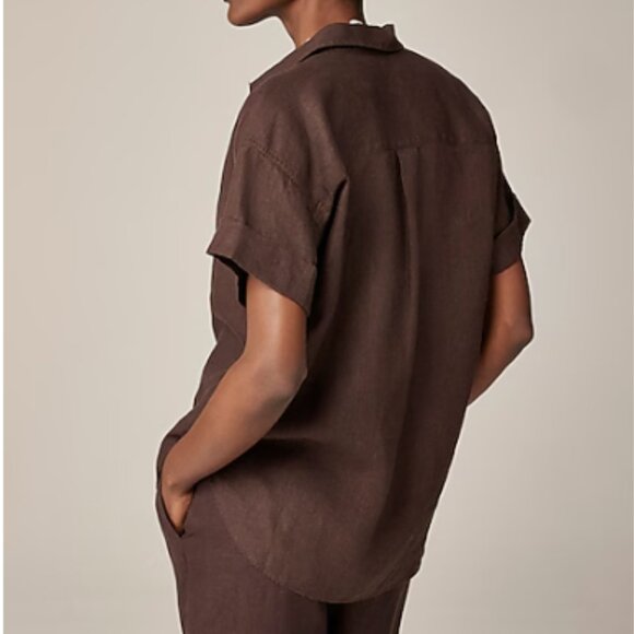 J. Crew Capitaine Baird McNutt Irish Linen Shirt M - Picture 3 of 4